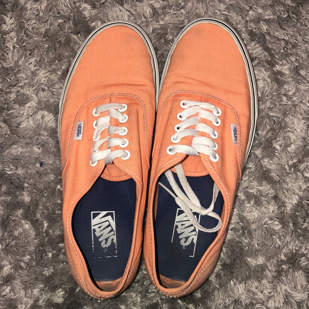 Peach colored Vans